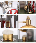 Retro Steam Engine Kit For DIY Assembly, Metal Steam Engine Model With Spherical Boiler and Clear Cylinder Piston View