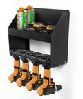 Wall Mount Power Tool Organizer Five Drill Holder Rack Heavy Duty Cordless Drill Storage Electric Drill Rack in alloy steel