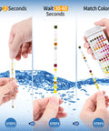 16 In 1 Water Test Kit For Home Use With 125 Test Strips Checks PH Hardness Chlorine Lead Iron Copper Nitrate Nitrite Fluoride