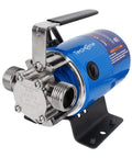 115V 1/10 HP Powerful Water Transfer Pump With Hose Kit, 330 GPH Drain Pump, non submersible, metal discharge ports, front view
