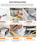 Easy installation steps for Motorized Pull Down Attic Ladder Folding Retractable Loft Staircase With Heavy Duty Carbon Steel Build.