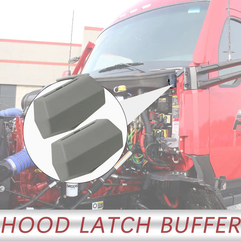 2 Pcs Hood Latch Bumper Support Kit For Big Rig Trucks Durable Hood Rest Upper Left And Right Replaces L85-6082 L856082 M75682