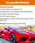 Red Corvette compatible with 4 Pack Corvette Floor Jack Pads For Lift Pucks C5 C6 C7 C8 Models Safe Lifting Rubber Jack Point Pads