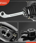 Close-up of Heavy Duty Vacuum Brake Booster Compatible With Ford Bronco F100 F150 F250 1979 with shaft and fittings.