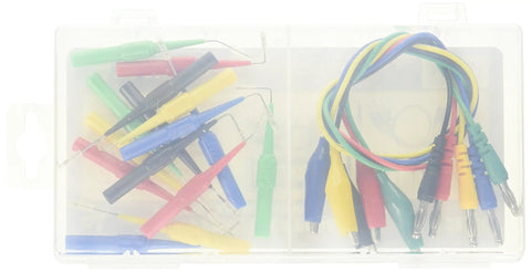 Back Probe Kit With Color Coded Probes For Automotive Harnesses Fuel Injectors And Sensors, Stainless Steel Tips in case