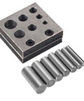 7 Holes Punch Die Disc Set For Jewelry Making, Dope Alloy Steel Punch Die Cutter, lightweight metal forming tool