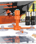 Dope Pro Grade Windshield Repair Kit 2 Pack With Suction Cup And Universal Glass Crack Repair Resin Quick Fix in packaging