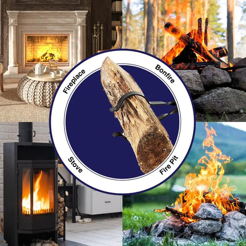 Heavy Duty Fireplace Tongs 26 Inch Long Log Grabber Featuring A Killer Grip For Quick Hauling Of Scorching Logs And Hot Coals Safely Straight Up Built From Thick Steel So You Have No Sweat Tossing Everything Into Your Wood Stove Today