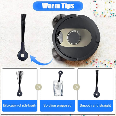 Side Brush Replacement Parts For Ion Robot IQ R101AE RV1001AE and AV2501S AV2501AE RV1000 RV2001AE Compatible With EZ Robot Vacuum