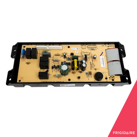 Beefed Up Oven Control Board And Clock Model 5304509231 For Electric Ranges And Stoves Black Finish shown front view
