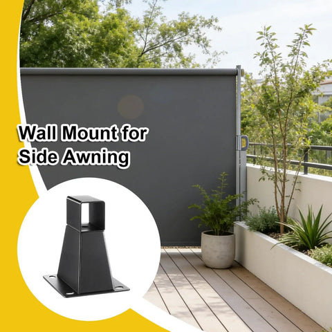 Side Awnings Wall Bracket Replacement Kit With Screws And Washers For Patio Backyard Porch Outdoor Garden Balcony Terrace All Weather Support Pro Grade Steel Construction With Rust Resistant Finish And Easy Install Compatible With Most Side Awnings
