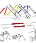 5 Pack Hydraulic Seal Installation Tool Kit For Rod And U Cup Seals Pro Grade Heavy Duty Universal Piston Cylinder Repair Tools