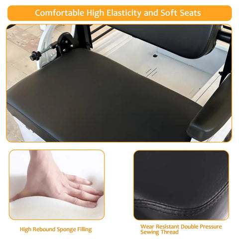 Comfortable high elasticity seat of Heavy Duty Electric Golf Cart For Adults 12Mph Speed 800W Motor 661 Lb Capacity 28 Mile Range Lithium Battery.