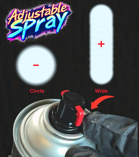 Close-up of 2K Clearcoat Spray For Automotive Finish With Dual Chamber Activation showing adjustable spray feature.