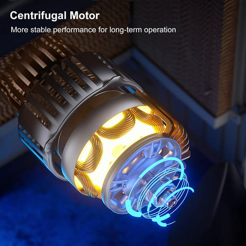 Centrifugal motor close-up of Heavy Duty Industrial Evaporative Air Cooler With 90L Water Tank for efficient air circulation.