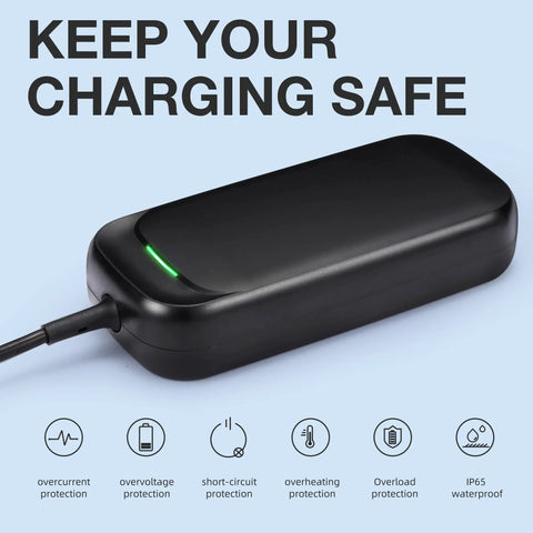 54.6V 2A Lithium Battery Charger For 48V 13S Ebike Pedicab Bicycle with LED indicator ensuring safe charging