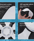 Features of USB Powered Mini Ceiling Fan With Six Blades Quiet DC 5V USB Hanging Fans For Indoor Outdoor Use In RV Dorm Bedroom Camping Tent Travel Cubicle White Compact.