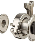 Sanitary Air Blow Check Valve 316L Stainless Steel, 2 Inch NPT Female, EPDM Seat And Gasket, No-Nonsense Fail-Safe Air-Open