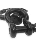 Three Quarter Inch D Ring Shackle Two Pack Beefy Heavy Duty Tow Shackles With Twenty Eight Point Five Ton Break Strength
