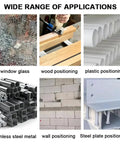 Wide range of applications for Bad Ass 5 Inch Spring Loaded Automatic Center Punch Tool on window glass and wood.