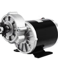 Heavy Duty Brushed DC Motor Gear Reduction Unit, 48V 600W 450 Rpm Electric Bike Conversion Kit with side view of motor and gear.