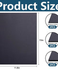 Gasket material sheet, 15 by 11.8 in, dark gray non-asbestos, 2 pcs per thickness (0.8/1.0/1.2 mm).