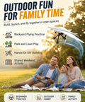 Family flying Paper Airplane Kit With Gyro Stabilizer And Dual Propellers For DIY Electric Remote Control Plane in park