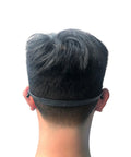 Rear view of child wearing Kids Silicone Glasses Straps 3 Pack Non Slip Elastic Eyewear Straps For Boys And Girls Sunglasses Holder