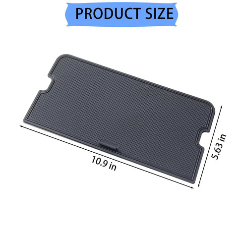 Center Console Compartment Cover With Hidden Pocket Lid For The Open Pocket In Front Of The Shifter, Ford F-150 Compatible, 10.9x5.63 inches
