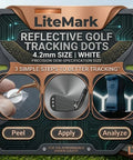 Golf Club And Golf Ball Dope Reflective Dot Stickers For High Speed Camera Tracking Weatherproof Decals Quarter Inch Dots
