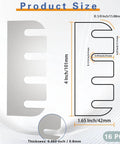 Stainless Steel Door Hinge Shims 4 Inch 16 Pack For No Fuss Easy Door Repair And Fixing Sticking Gaps Quick Install