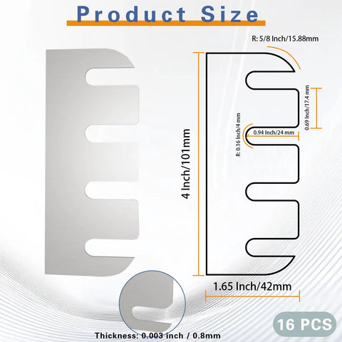 Stainless Steel Door Hinge Shims 4 Inch 16 Pack For No Fuss Easy Door Repair And Fixing Sticking Gaps Quick Install