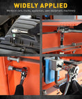 Pro Grade 21-Piece Hex And Torx Socket Set With Magnetic Rail Organizer in use on various machinery