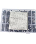 Must-Have 630Pcs Aluminum Electrolytic Capacitor Kit With 24 Values And High Precision For Repairs in organized storage box.