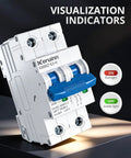 DC Small But Mighty Miniature Circuit Breaker 1000V Non Polarity 2 Pole 32A MCB With DIN Rail Mount for power systems