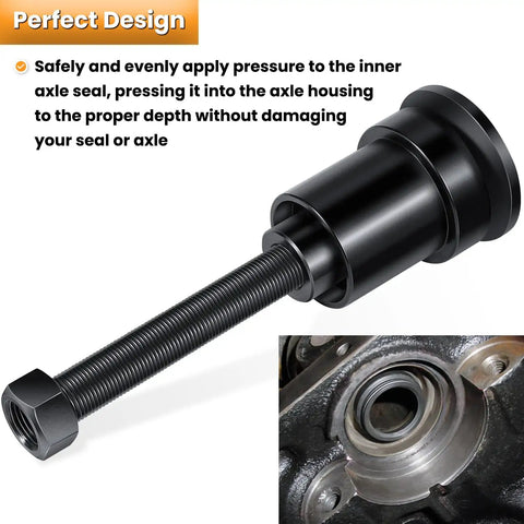 Premium Dana 30 And 44 Front Axle Tube Seal Pair Including Inner Axle Side Seal Installation Tool close-up of installation tool