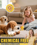 Get That Shine Heavy Duty Handheld Steam Cleaner 1500W With 1.2L Tank For Fast Heating and Continuous Cleaning, child playing near pet.