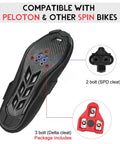 Sole of Unisex Dope Indoor Cycling Shoes With Delta Cleats Included, Compatible With Peloton And Delta Pedals, Black Size 8
