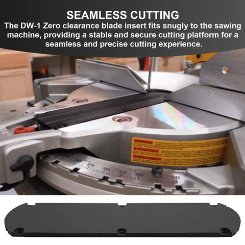 Zero Clearance Insert For 10 Inch And 12 Inch Compound Miter Saws Universal Throat Plate With Tear Out Reduction on saw