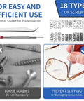 Ultra Handy Micro Screw Repair Kit For Glasses Laptops Watches And Electronics 500Pcs Tiny M1.2 M1.4 M2 Screws With Tools