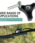Two Pack Lawn Mower Handle Knobs and Nuts Bolt Kit, Triangular Handle Fastening Screws Replacement for Push Mower