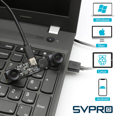 2MP Global Shutter USB Camera With Dual M12 Lenses For Industrial And Machine Vision No Nonsense High Speed 3D Sync Stereo Module on laptop