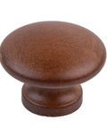 Slick Walnut Wood Drawer Knob With Smooth Round Handle For Antique Cabinet Doors Dresser Drawers And Writing Desks, 1.25 inches.