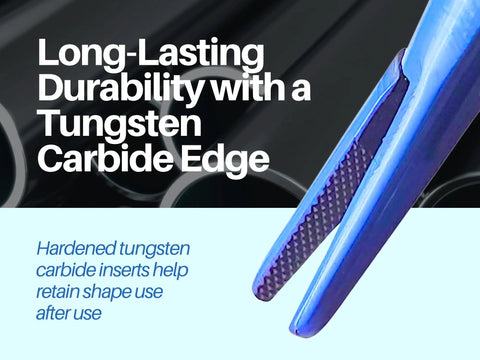 Castroviejo Micro Precise Needle Suture Holder With 5.5 Inch Straight Tip And Tungsten Carbide Jaws For Superior Grip