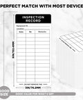 200 Pack Dot Inspection Stickers And Heavy Duty Adhesive Labels 6 By 3 Inches For Equipment Maintenance, inspection record size 6x3 inches