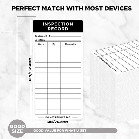 200 Pack Dot Inspection Stickers And Heavy Duty Adhesive Labels 6 By 3 Inches For Equipment Maintenance, inspection record size 6x3 inches