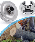 325 7-Tooth Clutch Drum Kit For Husqvarna And Jonsered Chainsaws 340 345 350 445 450 with tree cutting scene