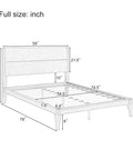Dimensions and measurements of Total Game Changer Full Size Bamboo Platform Bed Frame With Extra Tall Headboard.