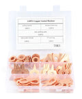 110 Piece Dent Pulling Ring Set For Car Body Repair With OT Round Pullers And Copper Plated Iron Sheet Metal Puller Kit, Versatile Welding Repair Tools For Fixing Dents And Dings On Your Ride. Copper-coated 110-piece kit in plastic case for auto body dent repair