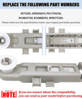 Close-up of dishwasher rack wheels upper dishrack roller replacement parts PS11769236 WP8575281 with gray ABS plastic frame.